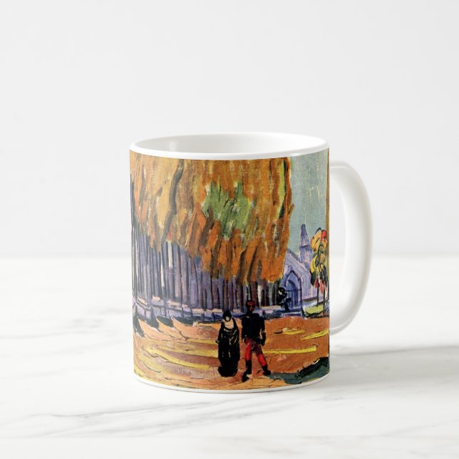 Les Alyscamps (Cemetery) by Vincent van Gogh Coffee Mug (Front Right)