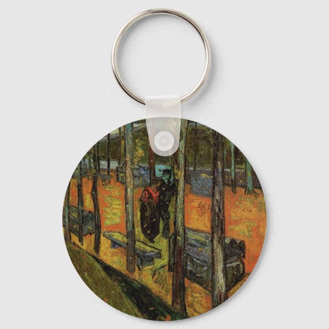 Les Alyscamps (Cemetery) by Vincent van Gogh Key Ring (Front)