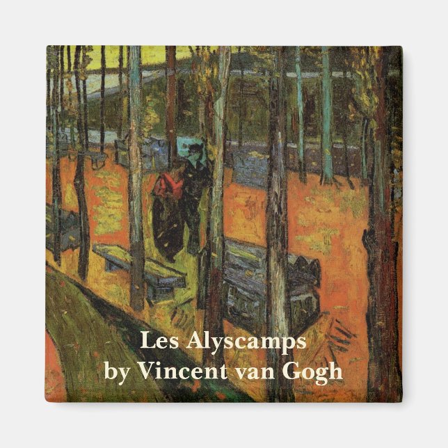 Les Alyscamps (Cemetery) by Vincent van Gogh Magnet (Front)