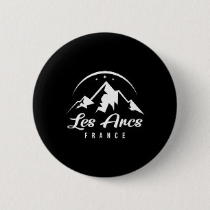 Les Arcs France Ski Resort Skiing Snowboarding Sou 6 Cm Round Badge
