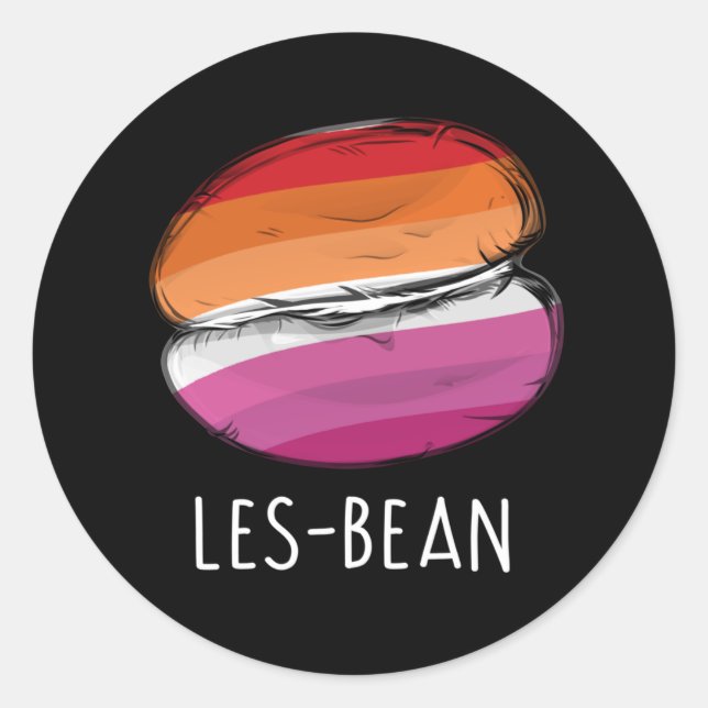 LES-BEAN T-Shirt Classic Round Sticker (Front)