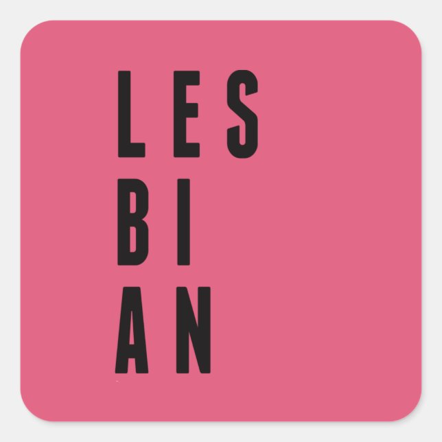 LES-BI-AN T-Shirt Square Sticker (Front)
