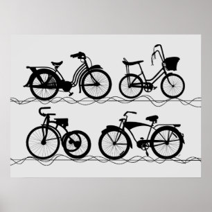 Les Bicyclettes Poster