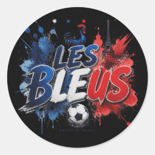 Les Bleus - French national team nickname Classic Round Sticker