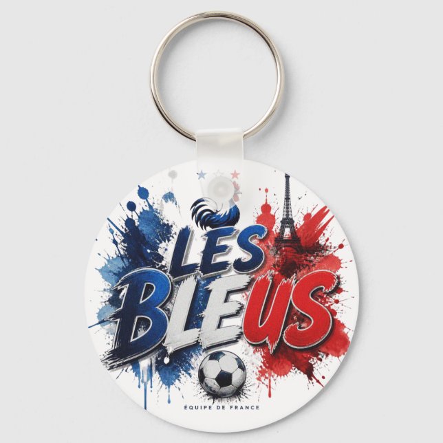 Les Bleus - French national team nickname Key Ring (Front)
