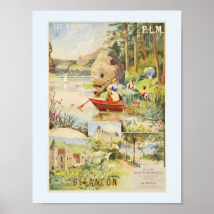 Les Brenets Switzerland and Besancon France Poster