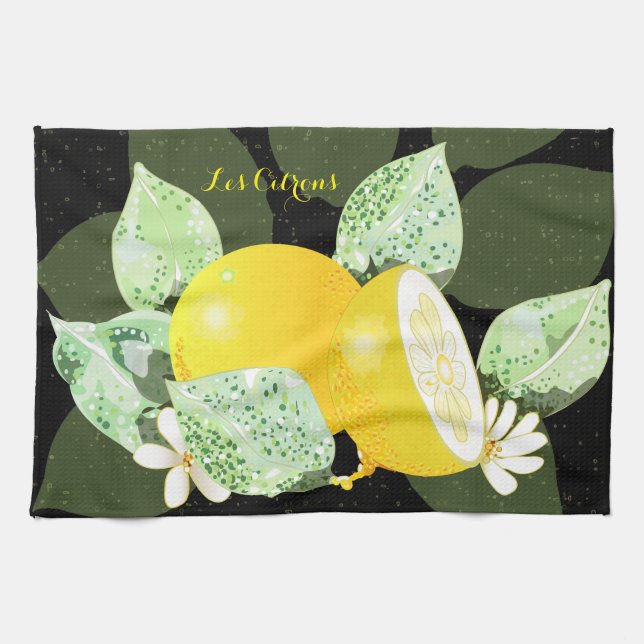 Les Citrons Tea Towel (Horizontal)