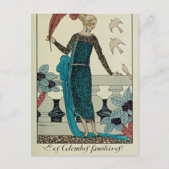 Les Colombes Familieres Postcard (Front)