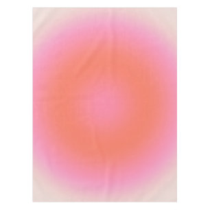 Les Couleurs 04 Neutral Pink And Orange Gradient Tablecloth