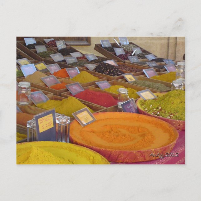 Les Couleurs de la Provence 3: Le Marché d'Aix Postcard (Front)
