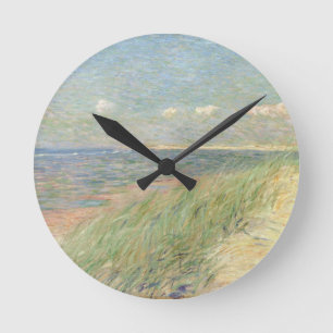 Les Dunes du Zwin, Knokke, 1887 (oil on canvas) Round Clock