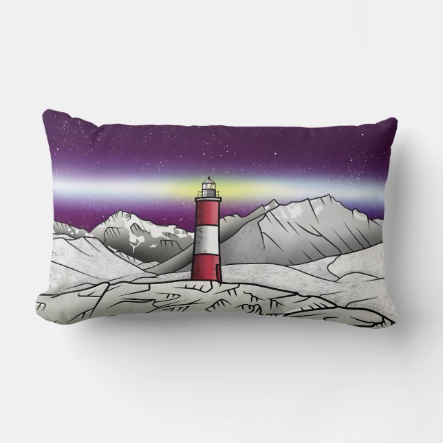 Les Eclaireurs Lighthouse Southern Argentina Lumbar Cushion (Front)