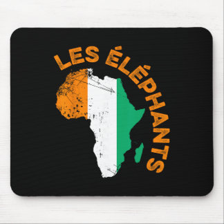 Les Elephants Cote D'ivoire Soccer Mouse Pad