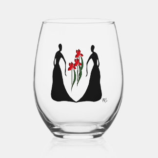 Les Femmes 16 oz. Stemless Wine Glass