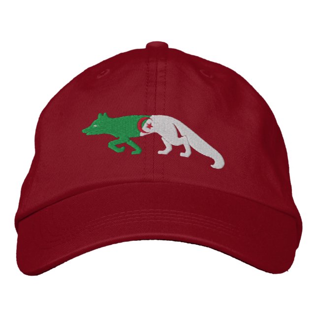Les Fennecs Algeria flag embroidered Cap (Front)