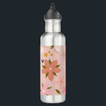 Les Fleurs 05 Floral Pattern Blush Pink Flowers 710 Ml Water Bottle<br><div class="desc">Abstract Retro Floral Pattern - Les Fleurs - Blush And Pink Flowers.</div>