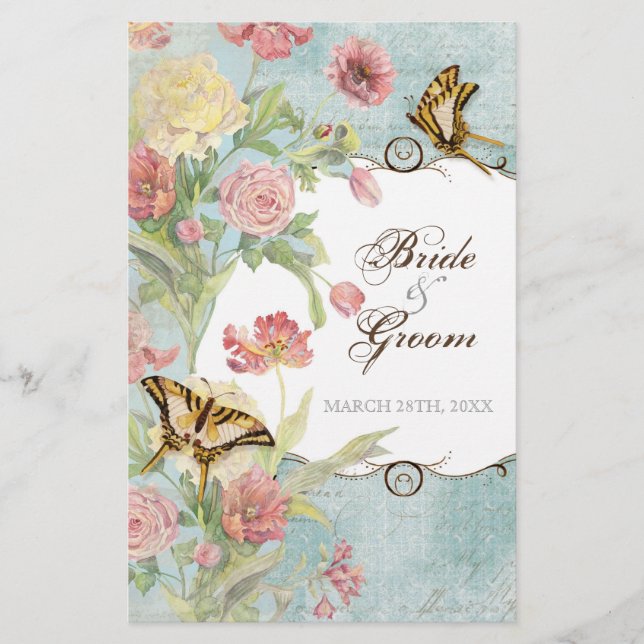 Les Fleurs Peony Rose Tulip Floral Flowers Wedding (Front)