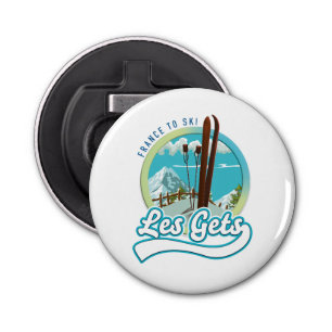 Les Gets france ski logo Bottle Opener