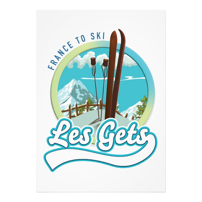Les Gets france ski logo Photo Print (Front)