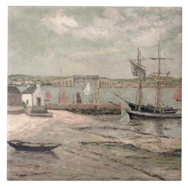 Les Huitrieres, La Trinite-Sur-Mer, Morbihan, 1912 Tile (Front)