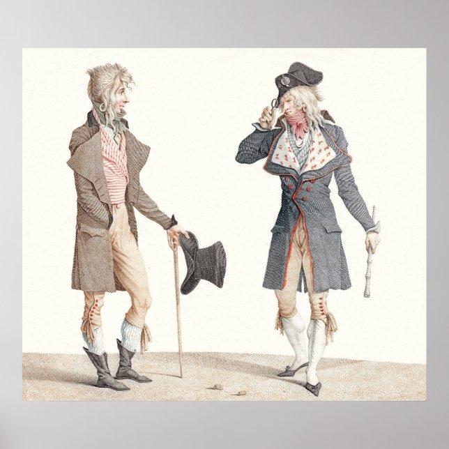 Les Incroyables - Reproduction of Vernet Engraving Poster (Front)