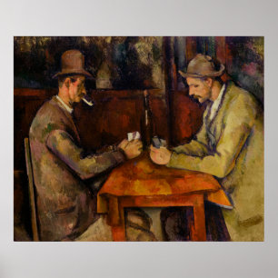 Les Joueurs de Cartes by Paul Cézanne Poster