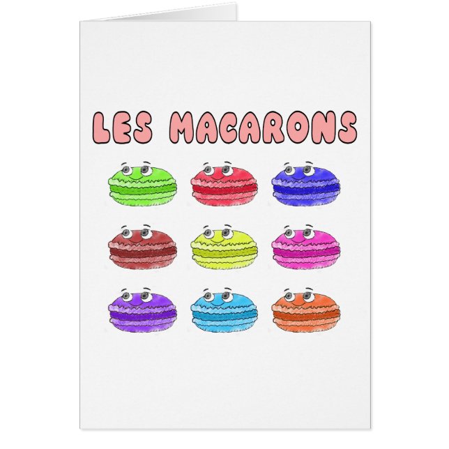 Les Macarons Cute Cartoon (Front)