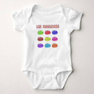 Les Macarons Cute Cartoon Baby Bodysuit