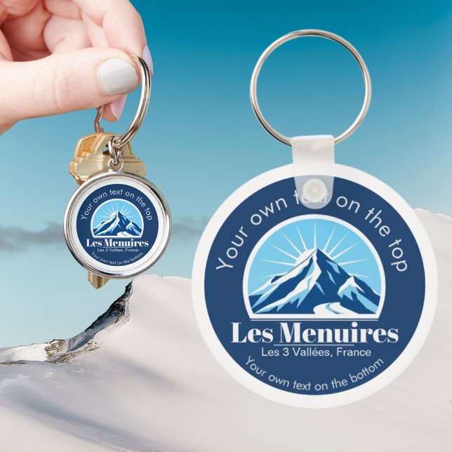 Les Menuires 3 Vallées France ski resort souvenir  Key Ring (Creator Uploaded)