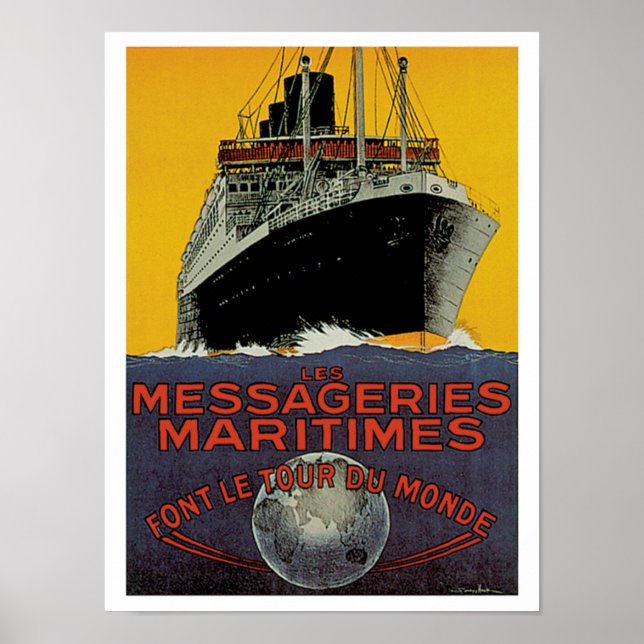 Les Messageries Maritimes Poster (Front)