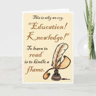 Les Misérables Love: Education Knowledge Note Car Card