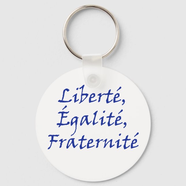 Les Misérables Love: Liberté, Égalité, Fraternité Key Ring (Front)