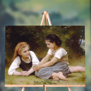 Les Noisettes: Young Girls Collecting Hazelnuts Acrylic Sign