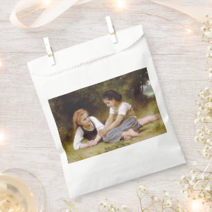 Les Noisettes: Young Girls Collecting Hazelnuts Favour Bags