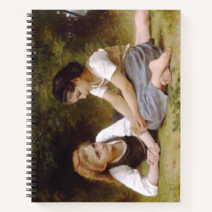 Les Noisettes: Young Girls Collecting Hazelnuts Notebook