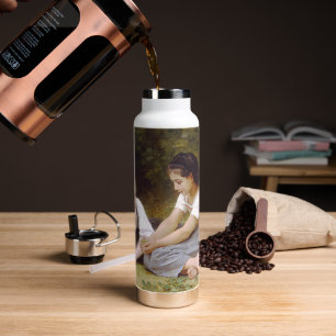 Les Noisettes: Young Girls Collecting Hazelnuts Water Bottle