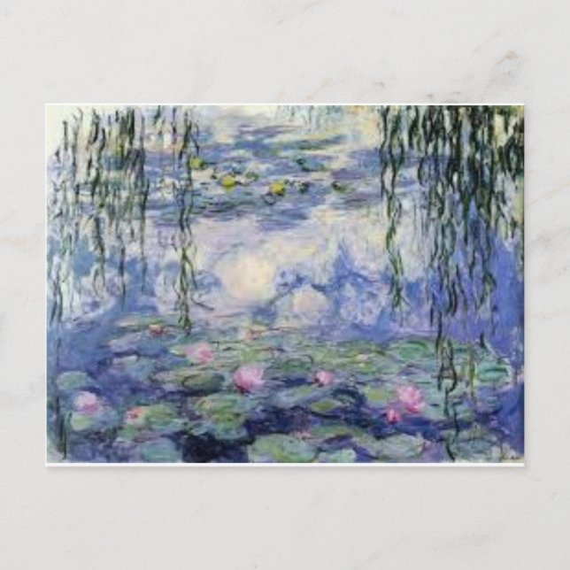 Les Nympheas de Claude Monet (Water Lilly) Postcard (Front)