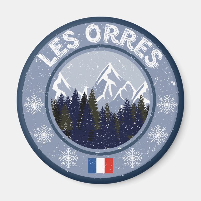 Les Orres Station de Ski Magnet (Front)