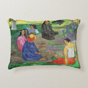 Les Parau Parau (The Gossipers) Decorative Cushion