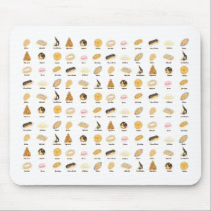 Les Pâtisserie Françaises watercolor Mouse Pad