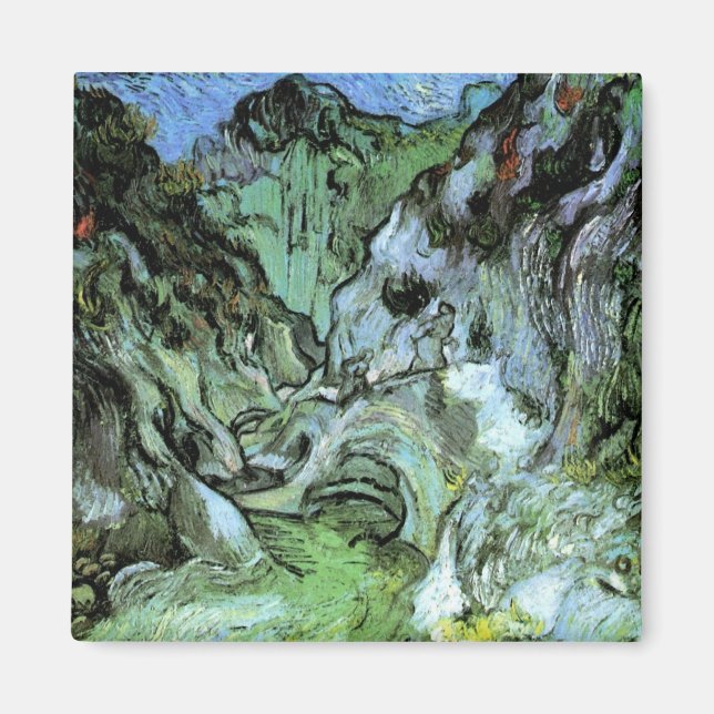 Les Peiroulets Ravine by Vincent van Gogh Magnet (Front)