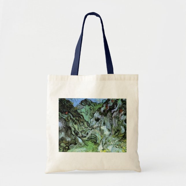 Les Peiroulets Ravine by Vincent van Gogh Tote Bag (Front)