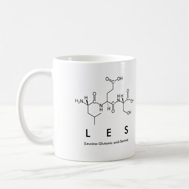 Les peptide name mug (Left)