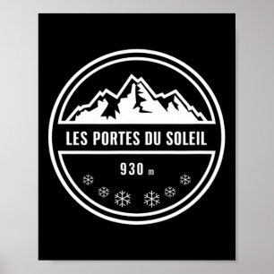 Les Portes Du Soleil Alpine Skiing Snowboarding Mo Poster