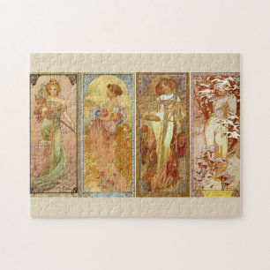 Les Quatre Saisons by Alfons Mucha (1902) Jigsaw Puzzle