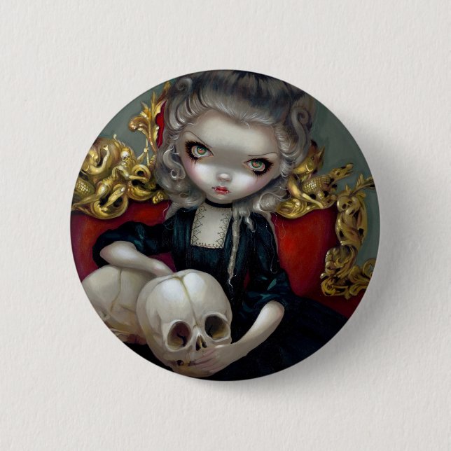 "Les Vampires: Les Crânes" Button (Front)