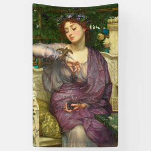 Lesbia and her Sparrow (by Edward John Poynter) Banner