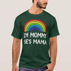 Lesbian 2 Moms Gay LGBT Mothers Day  T-Shirt