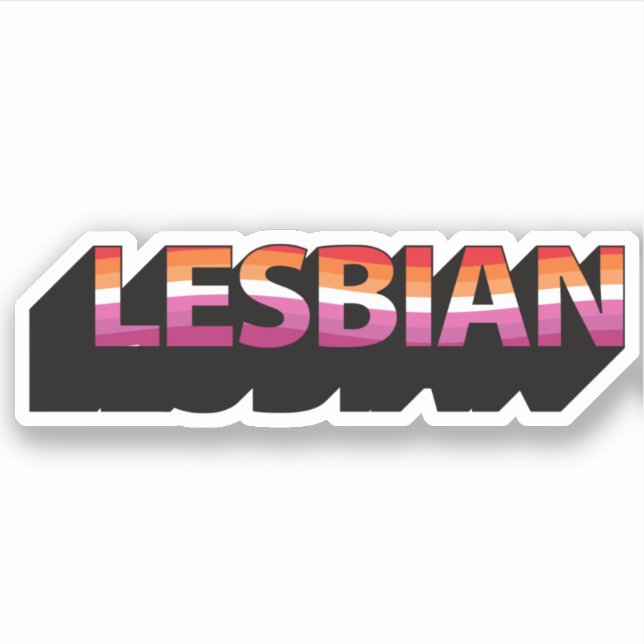 LESBIAN 3D Flag (Front)