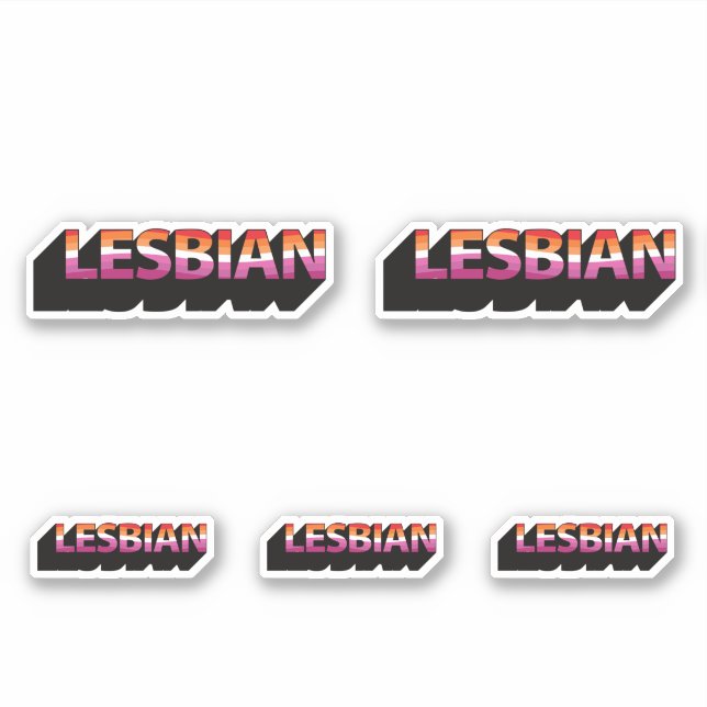LESBIAN 3D Flag (Front)